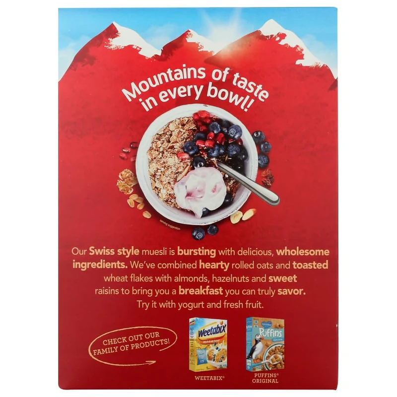 Organic Whole Grain Blend Alpen Muesli Breakfast Cereal